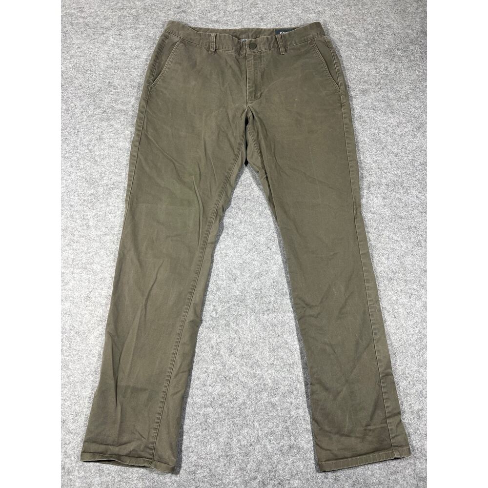 Bonobos Tailored Fit Chino Pants Mens 34x34 Olive Green Stretch Casual